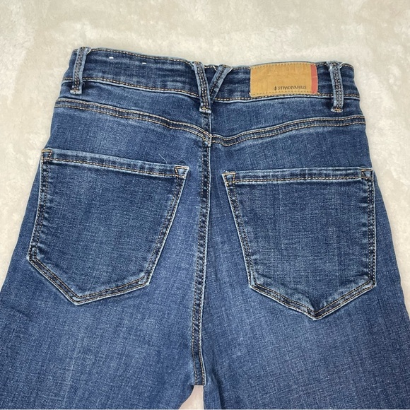 Stradivarius Classic Blue Denim Skinny Jeans - Picture 4 of 5